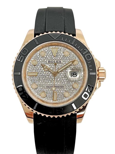 rolex yachtmaster 40 pave dial